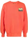 DIESEL LOGO-PATCH FLEECE REVERSIBLE SWEATSHIRT