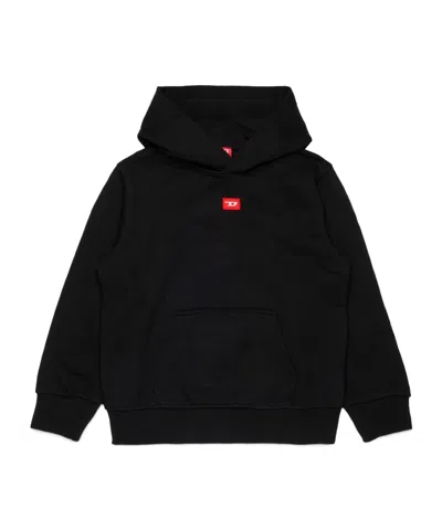DIESEL LOGO-PATCH HOODIE