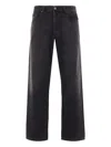 Diesel Logo-patch Jeans In Black
