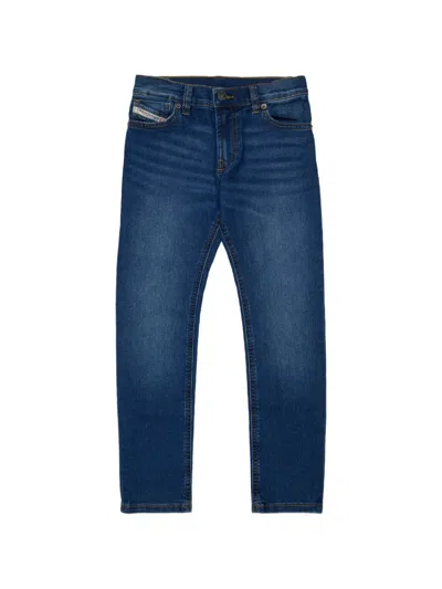 Diesel Kids' Logo-patch Jeans In Blue