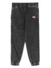 Diesel Logo-patch Joggjeans In Grey