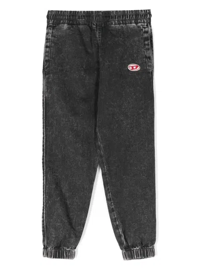 Diesel Kids' Logo-patch Joggjeans In Grey