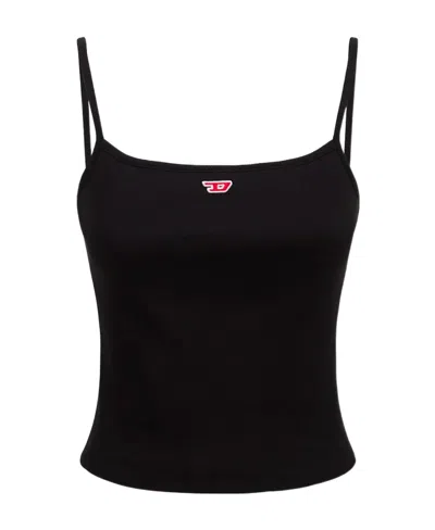 Diesel Logo-patch Sleeveless Vest Top In Multicolor