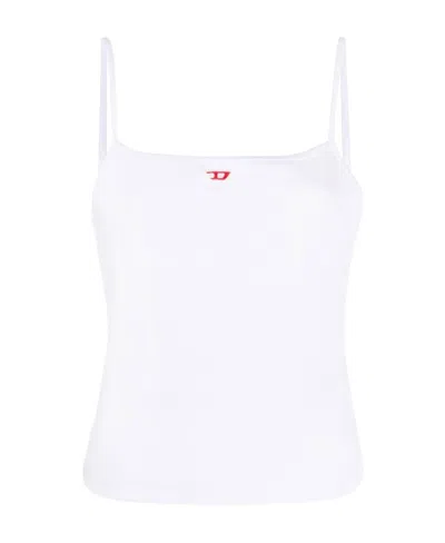 DIESEL DIESEL T-HOP-D LOGO EMBROIDERED CAMI TOP