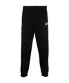 Diesel Logo Patch Sweatpants In Blue