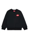 Diesel Sweatshirt Mit Logo-patch In Black