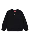 Diesel Logo-patch Sweatshirt In Black