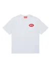 Diesel T-shirt Mit Logo-patch In White