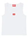 Diesel T-shirt Mit Logo-patch In White