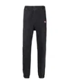 Diesel Cotton Joggers With Applied Logo In Black