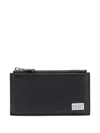 Diesel Logo-plaque Cardholder In Black