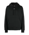 Diesel Logo Detailed Drawstring Hoodie In Black