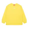 Diesel Logo-plaque Cotton Sweatshirt In Giallo