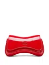 Diesel Play-small Crossbody Bag In Glossy Pu In Red