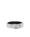 Diesel White Logo-plaque Leather Belt In White