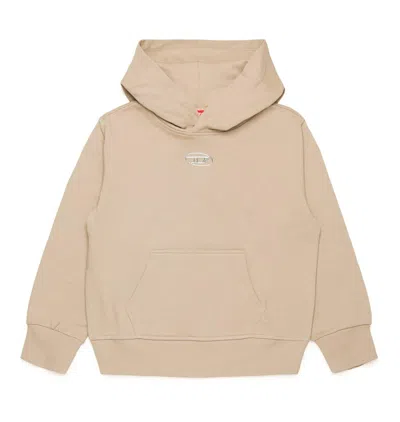 Diesel Kids' Logo-stamp Cotton Hoodie In K758