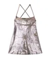 Diesel Abito Midi Con Spalline In Denim Pop-color In Gray