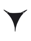 Diesel Logo-plaque Stretch-design Thongs In Black