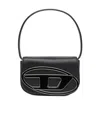 Diesel Mini Shoulder Bag In Soft Nappa Leather With Logo Detail In Black