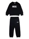 Diesel Logo-plaque Tracksuit Set (set Of Two) In Black