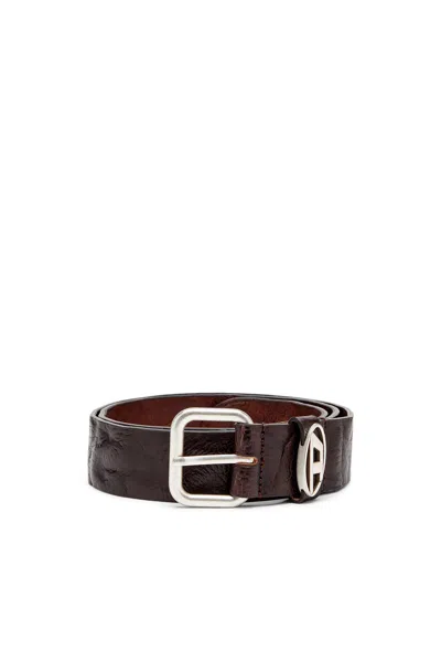 Diesel B-1dr Oval-d Belt In Brown