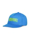 Diesel Logo-print Baseball Cap In Blue