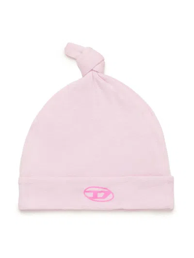 Diesel Babies' Logo-print Beanie In Pink