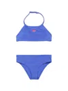 Diesel Logo-print Bikini In Blue