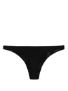 Diesel Logo-print Bikini Bottoms In Black