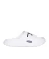 Diesel Chuncky D Branded Slide Slippers In White