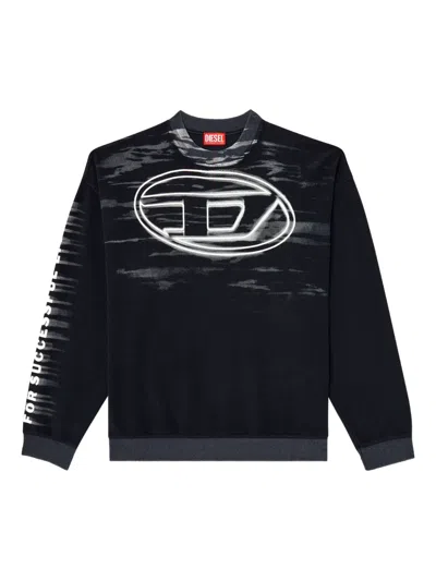 DIESEL LOGO-PRINT COTTON SWEATSHIRT