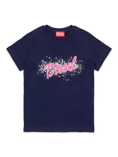 DIESEL LOGO-PRINT COTTON T-SHIRT