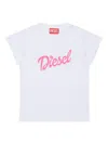 Diesel T-shirt In Jersey Con Logo In White