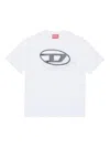 Diesel Logo-print Cotton T-shirt In White