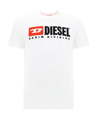 Diesel Essentials Man T-shirt White Size L Cotton