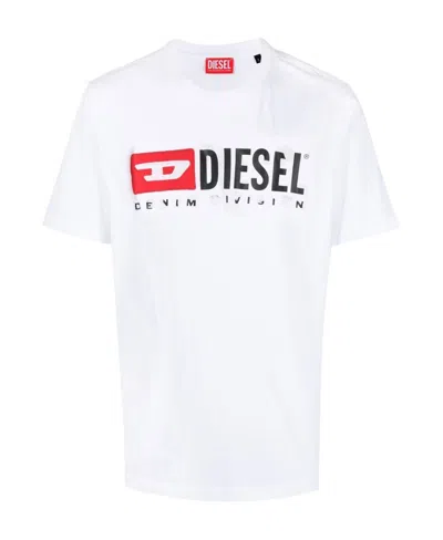 DIESEL LOGO-PRINT COTTON T-SHIRT