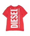 Diesel Logo-print Detail T-shirt In Red