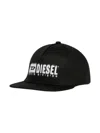 Diesel Logo-print Gabardine Cap In Black