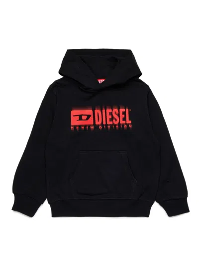 DIESEL LOGO-PRINT HOODIE