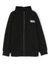 Diesel Logo-print Jacket In Black