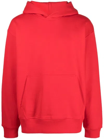Diesel Logo-print Long-sleeve Hoodie In Rot