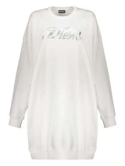 DIESEL LOGO-PRINT MINI DRESS