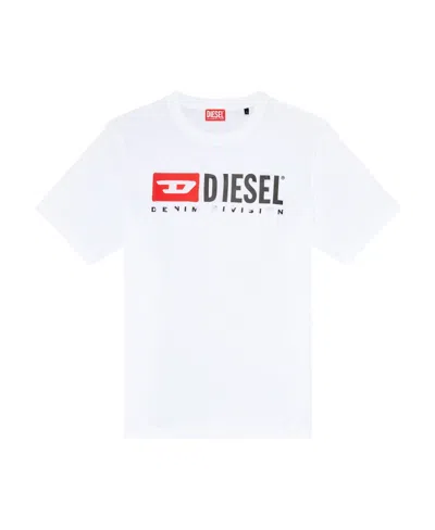Diesel Essentials Man T-shirt White Size L Cotton
