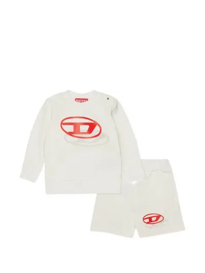 Diesel Babies' Logo-print Shorts Set In White