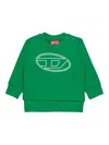 Diesel Logo-print Sweatshirt In Green