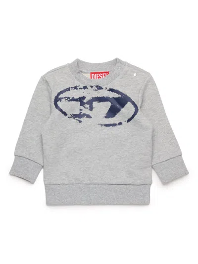 Diesel Babies' Logo-print Sweatshirt In Grey