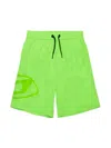 Diesel Logo-print Swim Shorts In Green