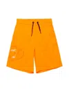 Diesel Logo-print Swim Shorts In Orange