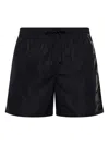 Diesel Logo-print Swim Shorts In Schwarz