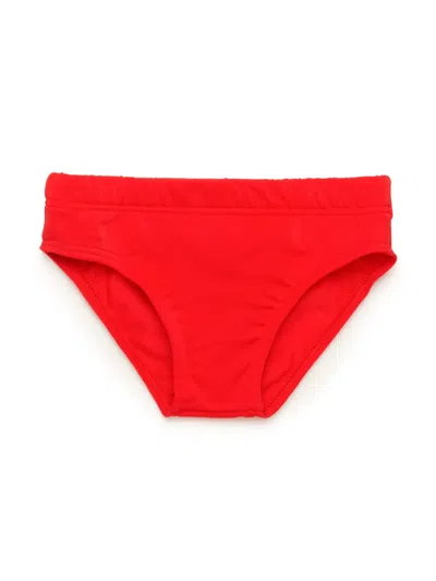Diesel Babies' Logo-print Swim Trunks In Red
